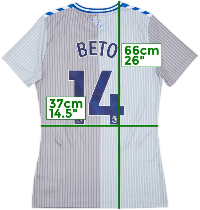 2023-24 Everton Third Shirt Beto #14 (Women's S)