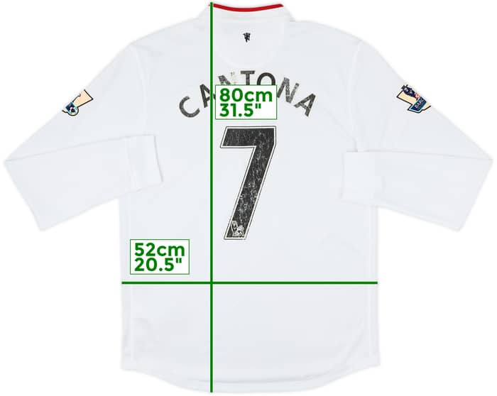 2012-14 Manchester United Away L/S Shirt Cantona #7 - 6/10 - (M)