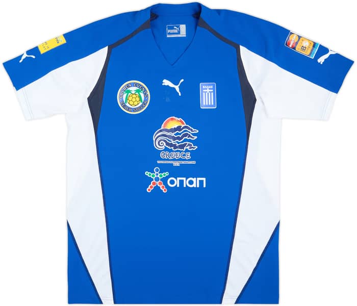 2004 Greece Beach Soccer Match Issue Home Shirt Fratzeskos #11