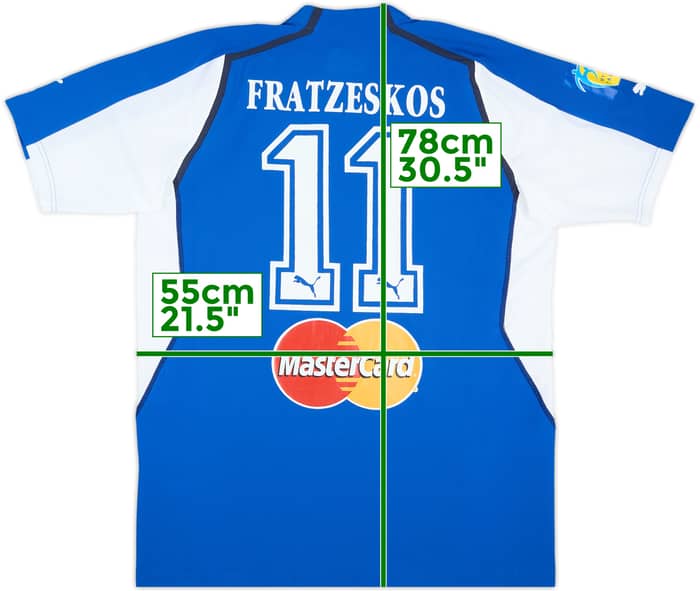 2004 Greece Beach Soccer Match Issue Home Shirt Fratzeskos #11