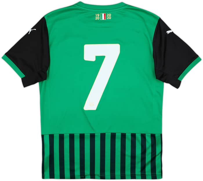 2020-21 Sassuolo Home Shirt #7 - 6/10 - (S)
