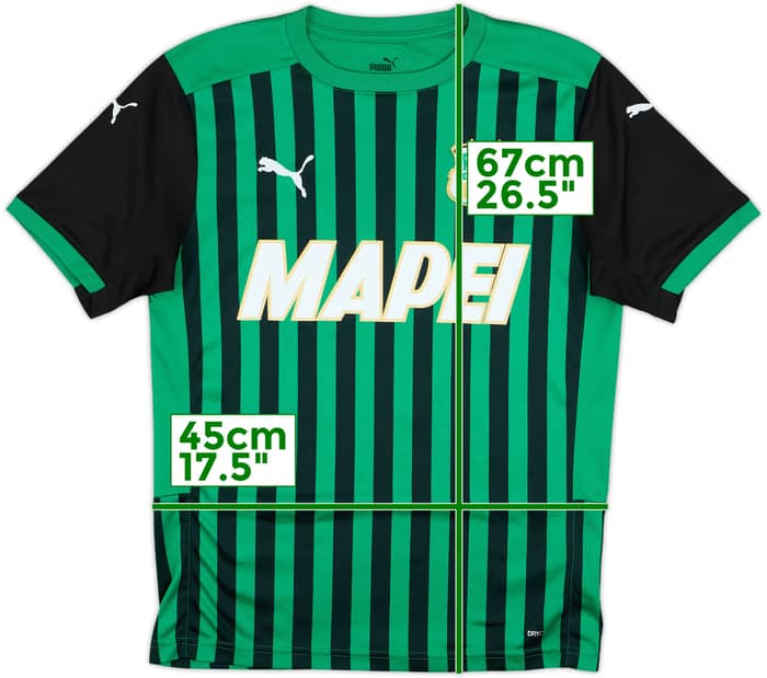 2020-21 Sassuolo Home Shirt #7 - 6/10 - (S)
