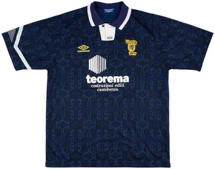 1991-94 Scotland Home Shirt #8 - 8/10 - (L)