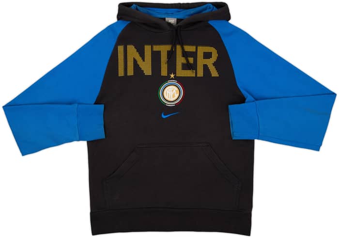 2009-10 Inter Milan Nike Hooded Sweat Top - 7/10 - (S)