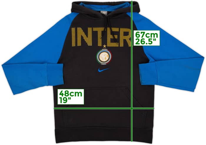 2009-10 Inter Milan Nike Hooded Sweat Top - 7/10 - (S)