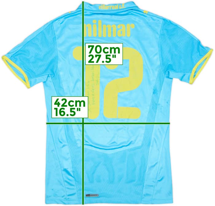 2008-09 Villarreal Signed Away Shirt Nilmar #12 - 4/10 - (XS)