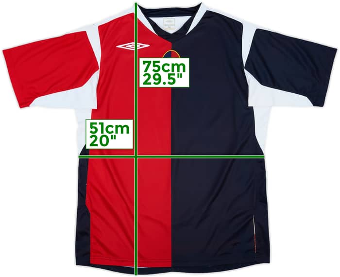 2007-08 Cagliari Home Shirt - 8/10 - (L)