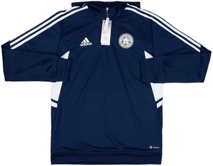 2022-23 Leicester 1/4 Zip Hooded Drill Top (L)