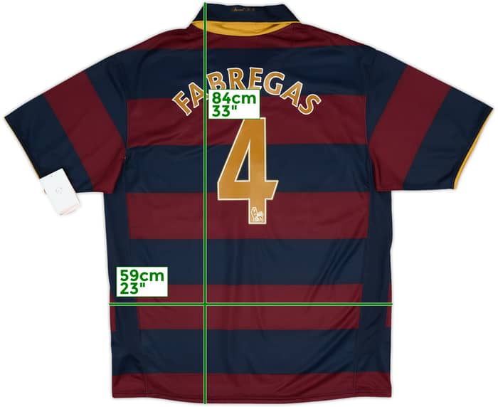 2007-08 Arsenal Third Shirt Fabregas #4 (XL)