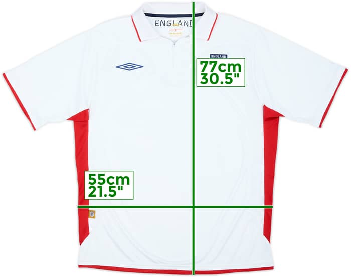 2006-08 England Umbro 1/4 Zip Polo Shirt - 8/10 - (L)