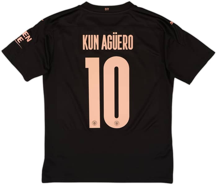 2020-21 Manchester City Away Shirt Kun Aguero #10 - 9/10 - (M)