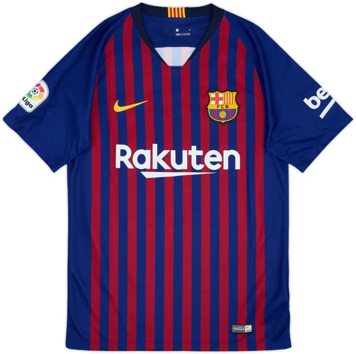 2018-19 Barcelona Home Shirt Messi #10 - 9/10 - (S)