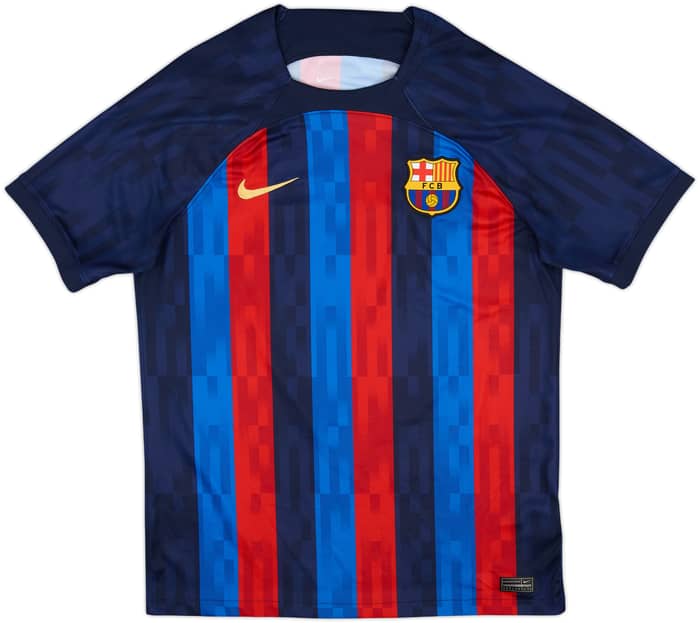 2022-23 Barcelona Home Shirt Lewandowski #9 - 8/10 - (M)