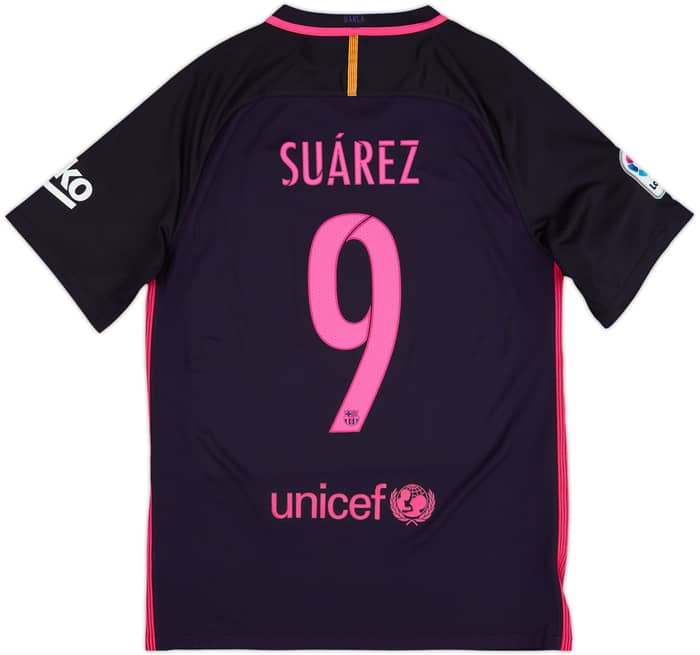 2016-17 Barcelona Away Shirt Suarez #9 - 8/10 - (M)