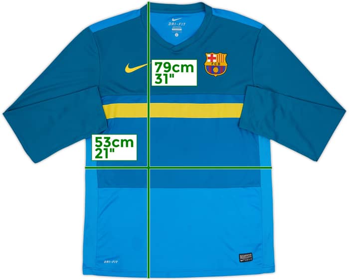 2011-12 Barcelona Nike Training L/S Shirt - 9/10 - (L)