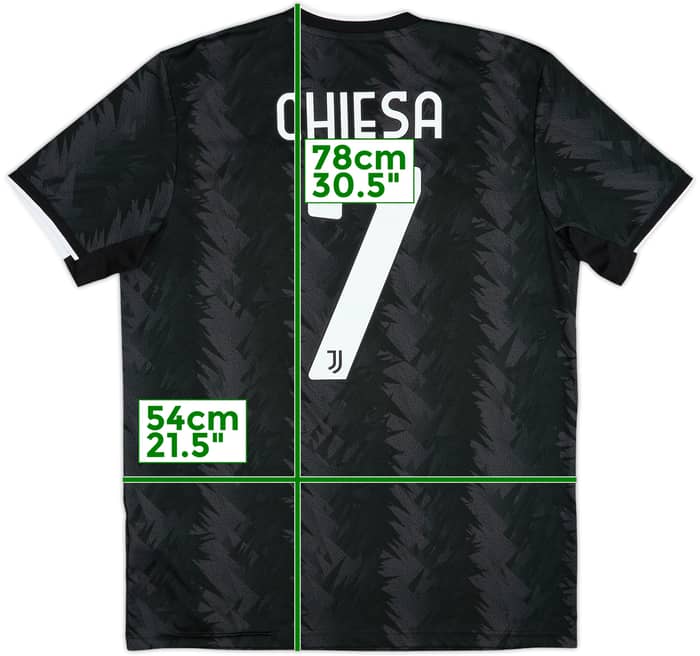 2022-23 Juventus Away Shirt Chiesa #7 - 8/10 - (L)