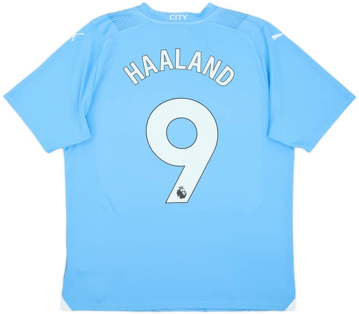 2023-24 Manchester City Home Shirt Haaland #9 (L)
