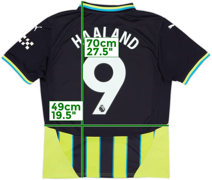 Camiseta de visitante del Manchester City 2024-25 Haaland #9 - 9/10 - (M)