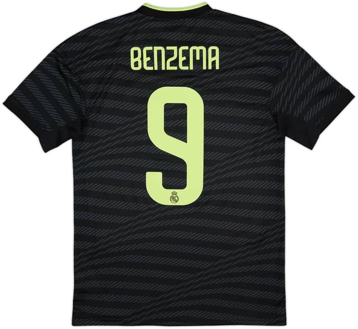 2022-23 Real Madrid Third Shirt Benzema #9 - 8/10 - (S)