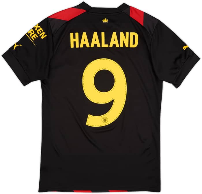 2022-23 Manchester City Away Shirt Haaland #9 - 10/10 - (S)