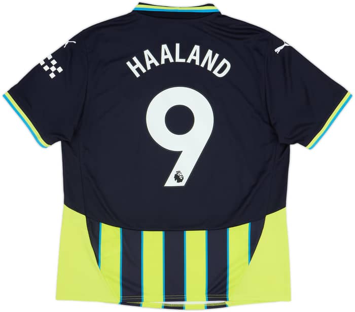 2024-25 Manchester City Away Shirt Haaland #9 - 10/10 - (XL)