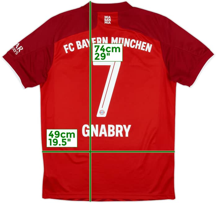 2021-22 Bayern Munich Home Shirt Gnabry #7 - 10/10 - (M)