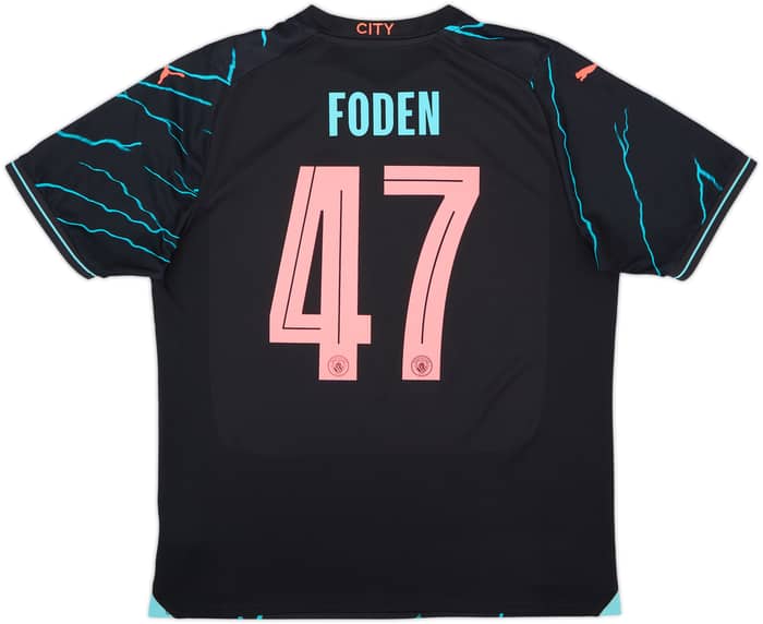 2023-24 Manchester City Third Shirt Foden #47 - 8/10 - (L)