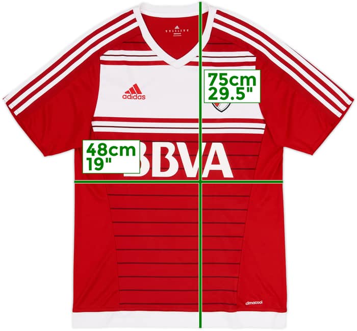 Camiseta de visitante del River Plate 2016-17 - 10/10 - (M)