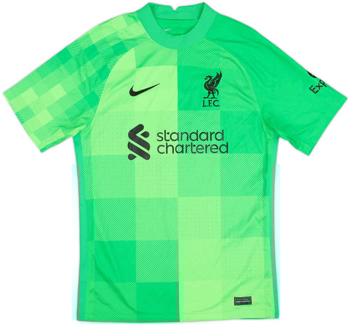 2021-22 Liverpool GK S/S Shirt A.Becker #1 - 9/10 - (S)
