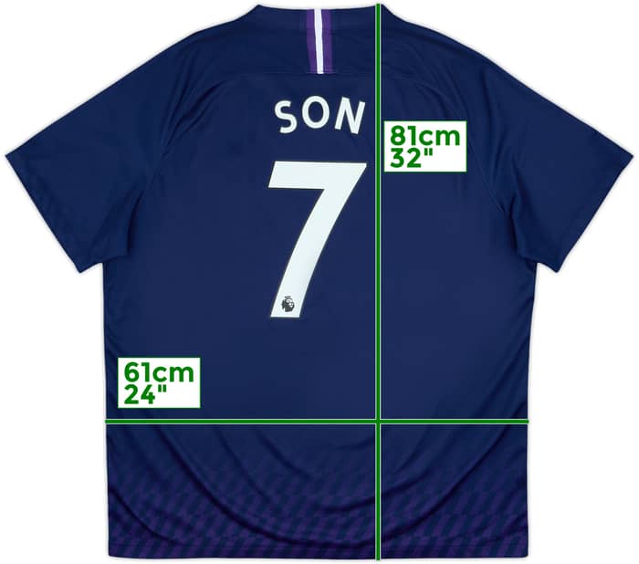 2019-20 Tottenham Away Shirt Son #7 - 9/10 - (XXL)