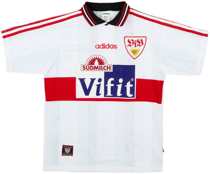1996-97 Stuttgart Home Shirt Bobic #11 - 9/10 - (Y)
