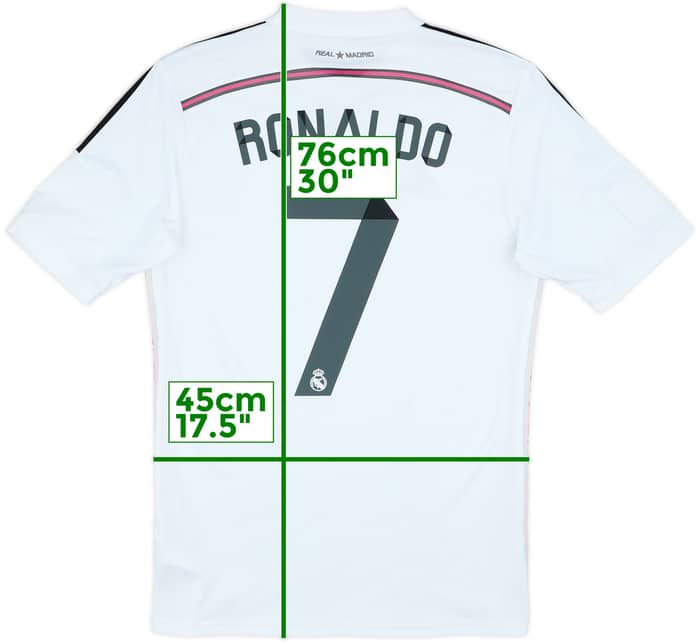 2014-15 Real Madrid Home Shirt Ronaldo #7 - 7/10 - (S)