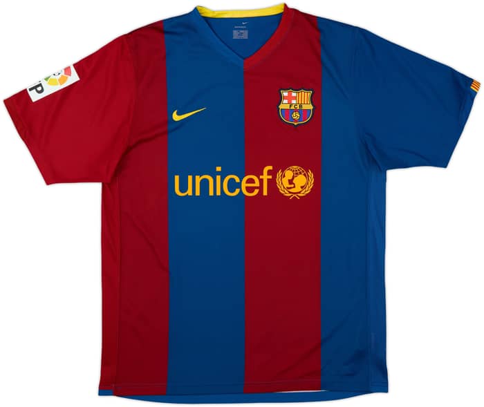 2006-07 Barcelona Home Shirt Ronaldinho #10 - 7/10 - (L)