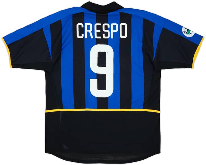 2002-03 Inter Milan Player Issue Home Shirt Crespo #9 - 6/10 - (L)