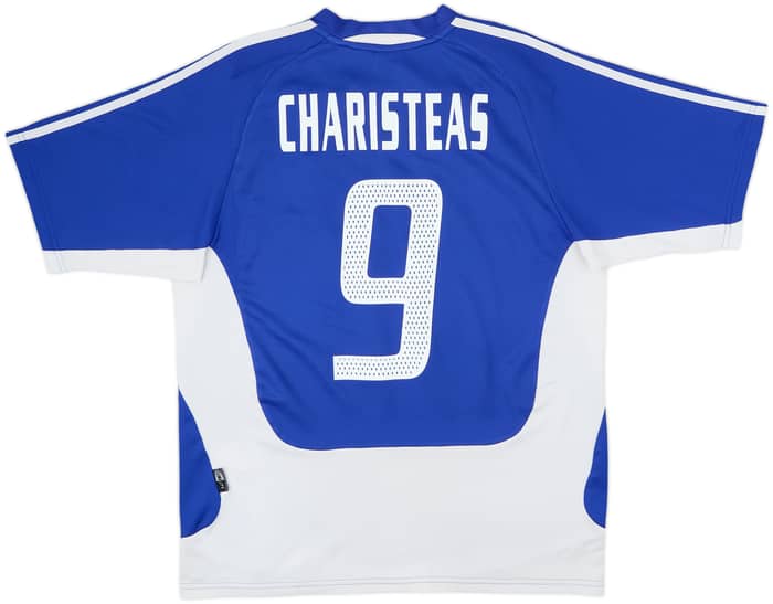 Camiseta de local de Grecia 2004-06 Charisteas #9 - 6/10 - (M)