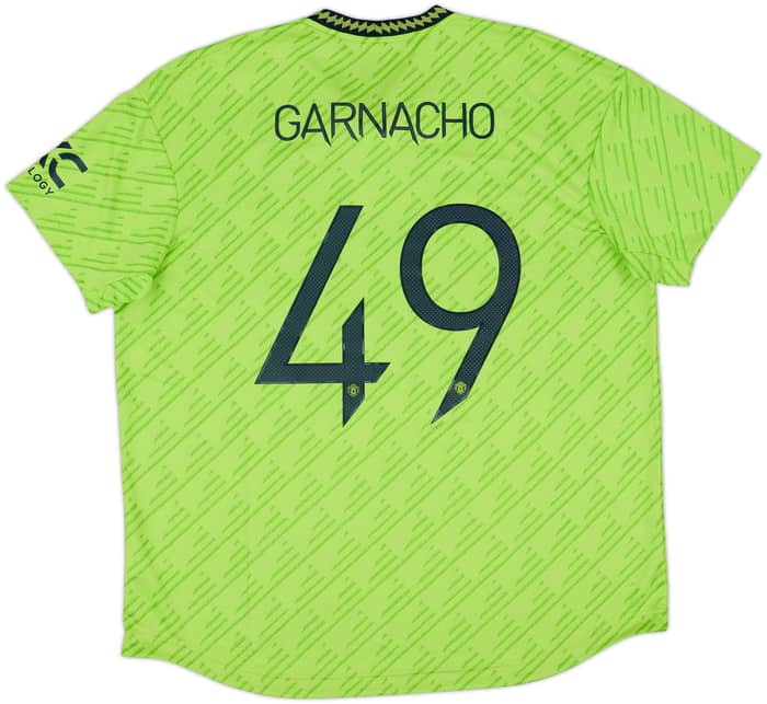 2022-23 Manchester United Authentic Third Shirt Garnacho #49 - 8/10 - (XXL)
