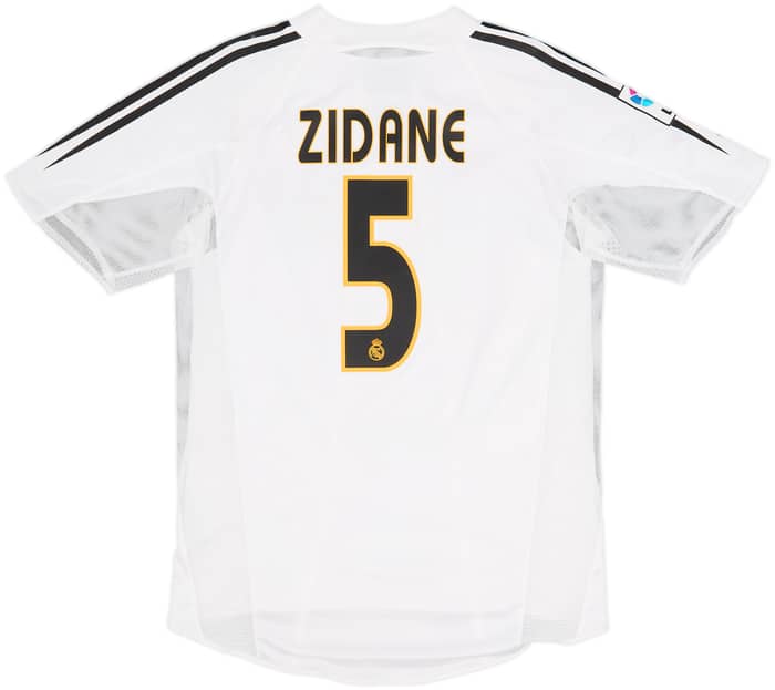 2004-05 Real Madrid Player Issue Home Shirt Zidane #5 - 9/10 - (M)