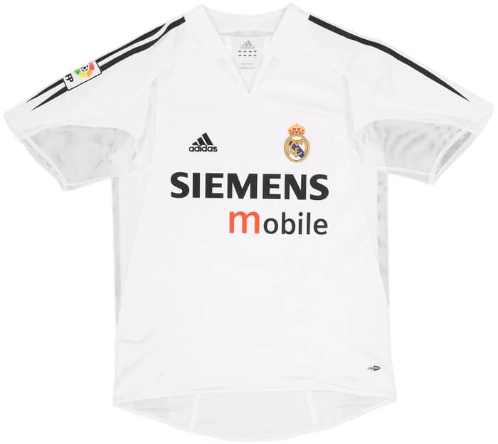 2004-05 Real Madrid Player Issue Home Shirt Zidane #5 - 9/10 - (M)