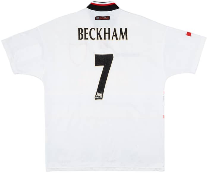 1997-99 Manchester United Away Shirt Beckham #7 - 7/10 - (XL)