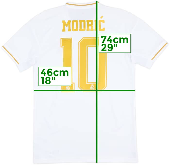 2019-20 Real Madrid Home Shirt Modric #10 - 9/10 - (S)