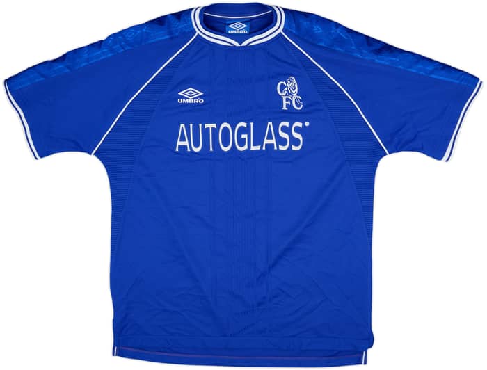 1999-01 Chelsea Home Shirt Zola #25 - 8/10 - (XL)