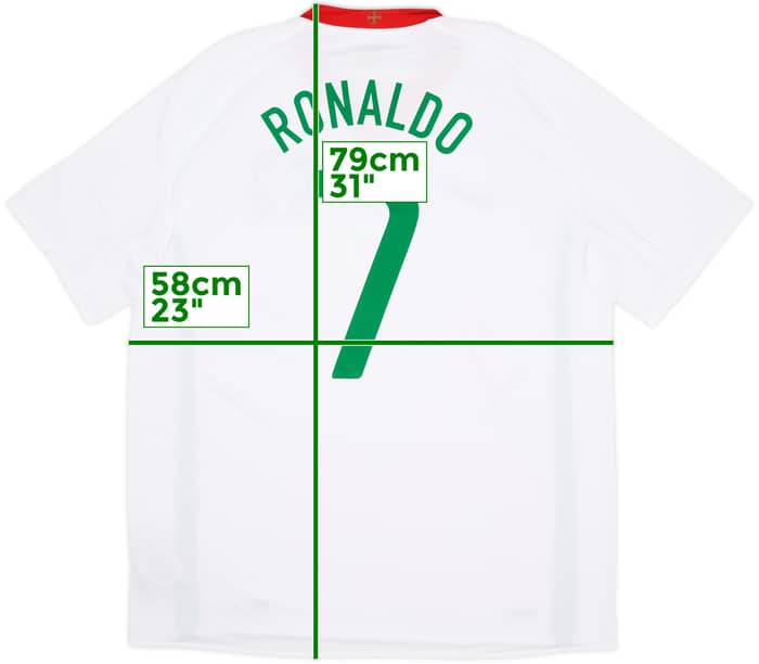 2008-10 Portugal Away Shirt Ronaldo #7 (XL)