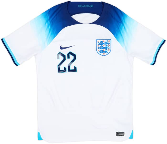 2022-23 England Home Shirt Bellingham #22 - 8/10 - (S)