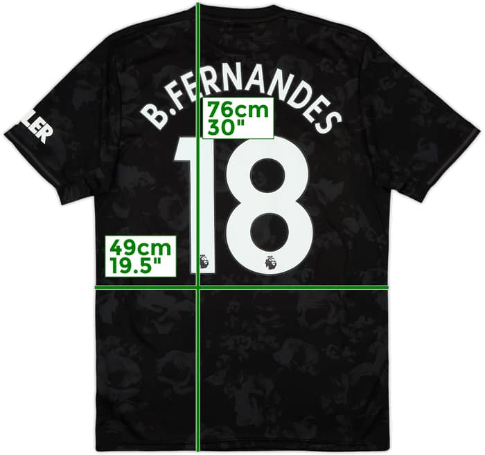2019-20 Manchester United Tercera Camiseta B.Fernandes #18 - 8/10 - (M)
