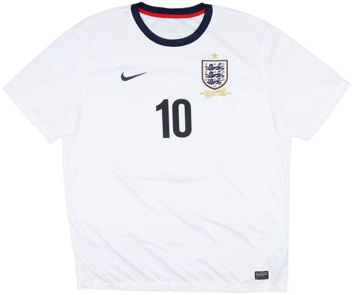 2013 England 150th Anniversary Home Shirt Rooney #10 - 8/10 - (XXL)