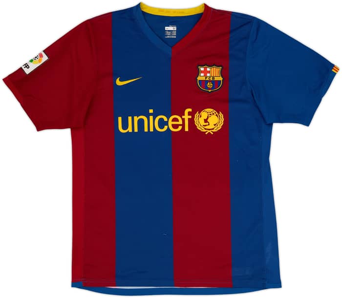 2006-07 Barcelona Home Shirt Ronaldinho #10 - 7/10 - (M)