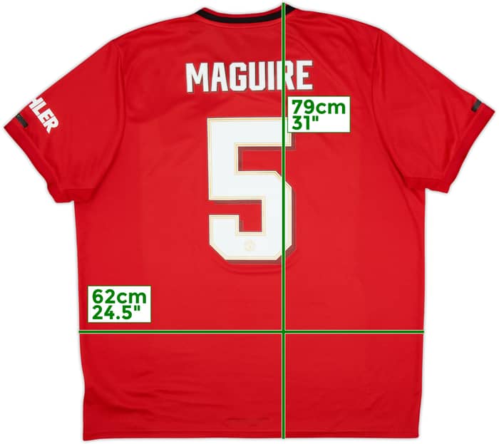 2019-20 Manchester United Home Shirt Maguire #5 - 6/10 - (XXL)