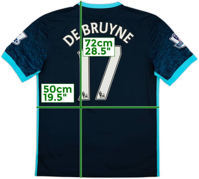 2015-16 Manchester City Away Shirt De Bruyne #17 - 7/10 - (M)