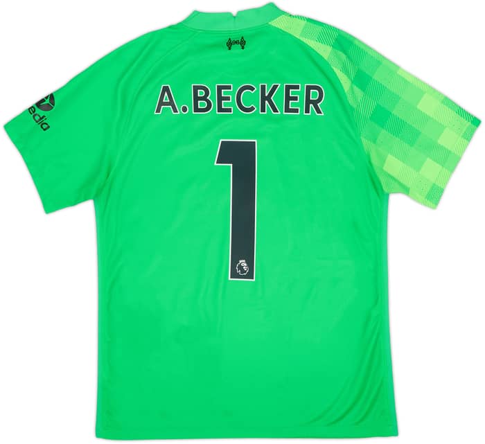 Camiseta de portero de Liverpool 2021-22 A.Becker #1 - 8/10 - (M)