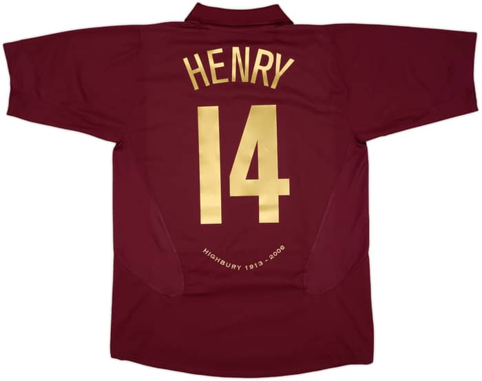2005-06 Arsenal Home Shirt Henry #14 - 9/10 - (L)